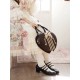 Morning Glory Violin Embroidered Heart Shaped Bag(Limited Stock/5 Colours/Full Payment Without Shipping)